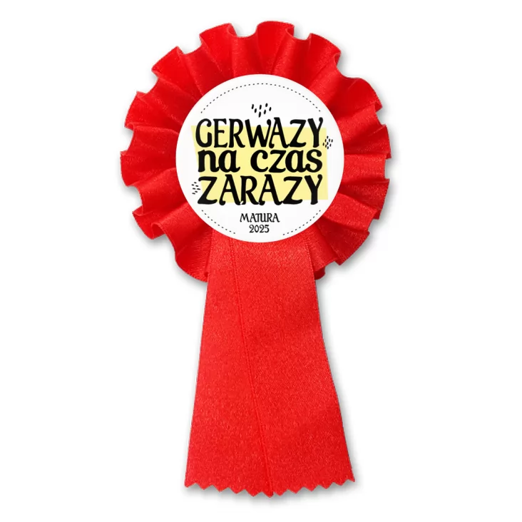 przypinka kotylion Gerwazy na czas zarazy