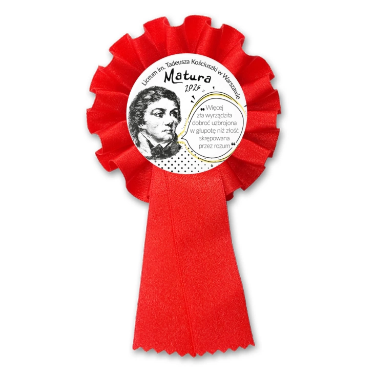 przypinka kotylion Matura Tadeusz Kościuszko