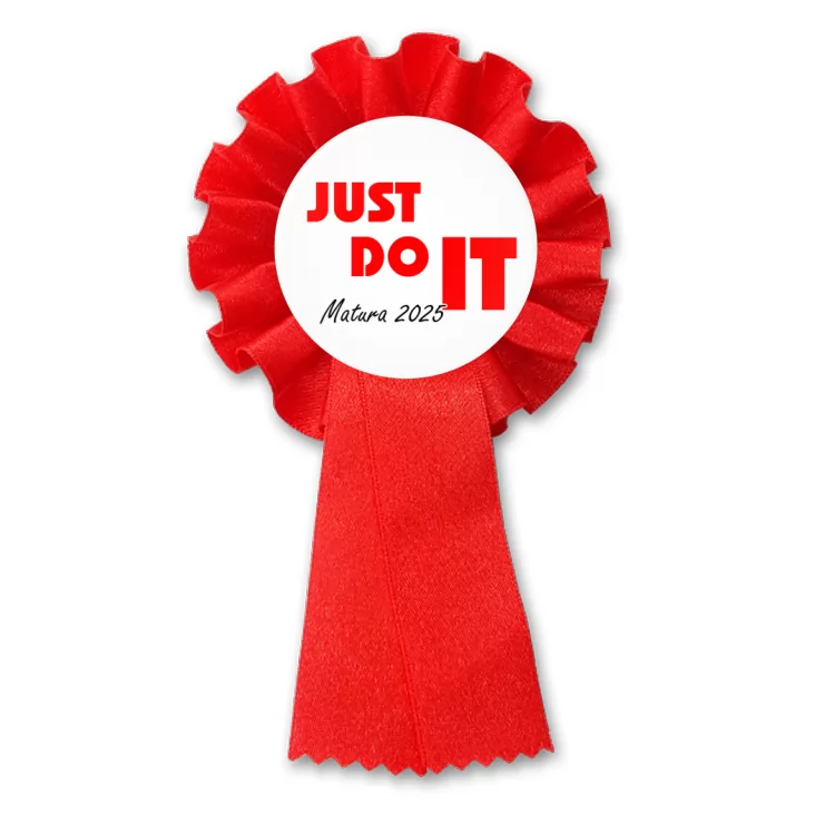 przypinka kotylion Matura just do it