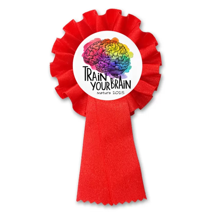 przypinka kotylion Matura Train Your Brain