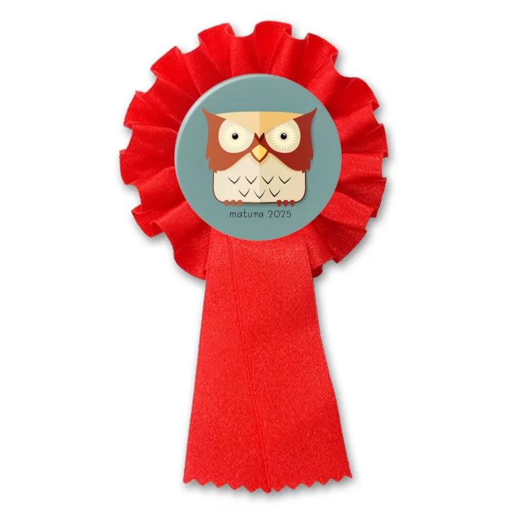 przypinka kotylion Matura Symbol Mądrości