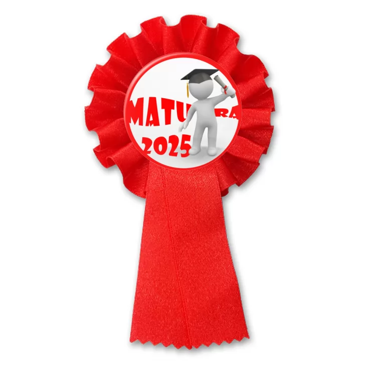 przypinka kotylion Matura Everyman w birecie