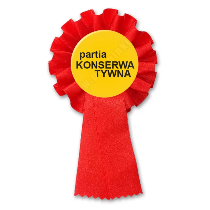 przypinka kotylion Partia konserwatywna