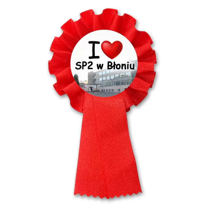 przypinka kotylion I love SP2 w Błoniu
