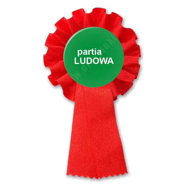 przypinka kotylion Partia ludowa
