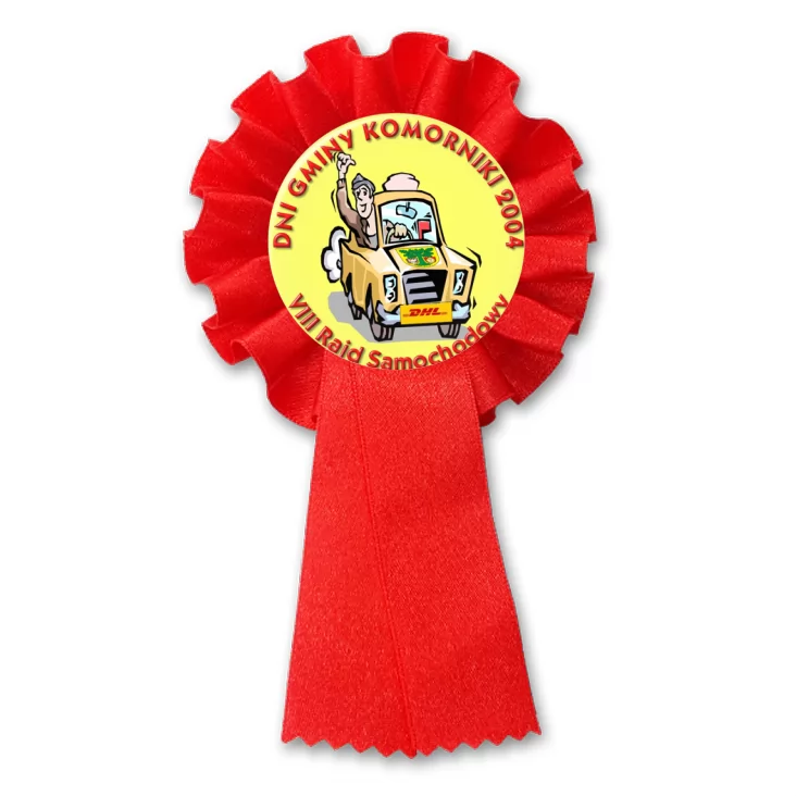 przypinka kotylion VIII Rajd Samochodowy