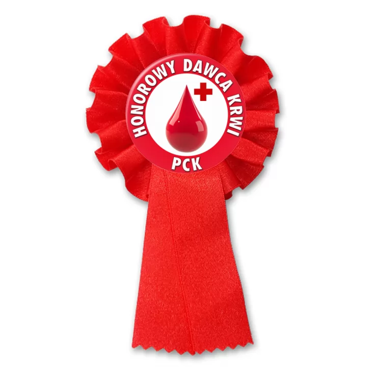 przypinka kotylion Honorowy Dawca Krwi