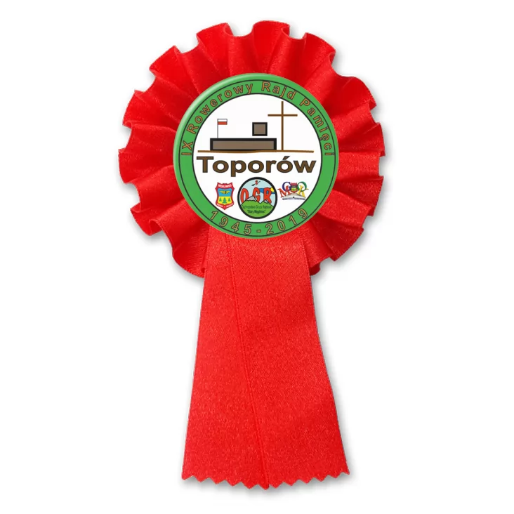 przypinka kotylion IX Rowerowy Rajd Pamięci