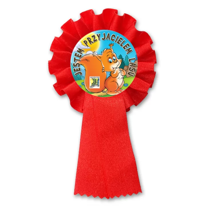 przypinka kotylion Jestem Przyjacielem Lasu
