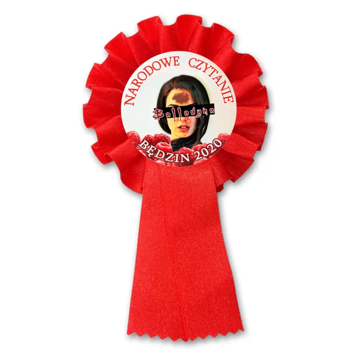 przypinka kotylion Narodowe czytanie