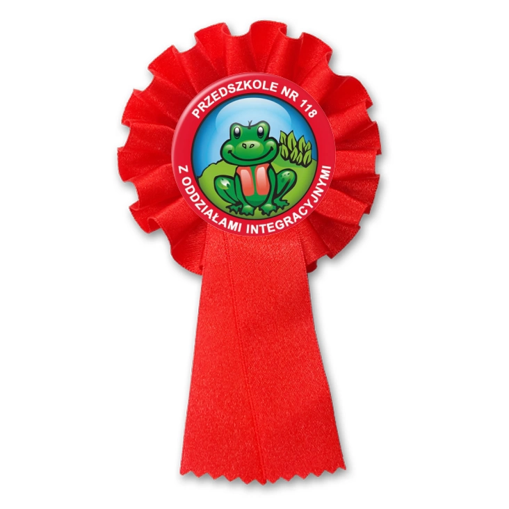przypinka kotylion Przedszkole nr 118 z oddziałami integracyjnymi