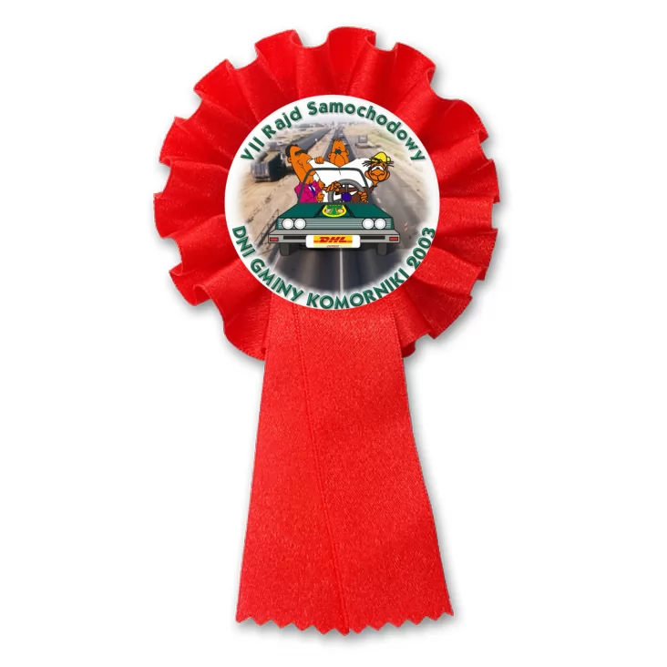 przypinka kotylion VII Rajd Samochodowy