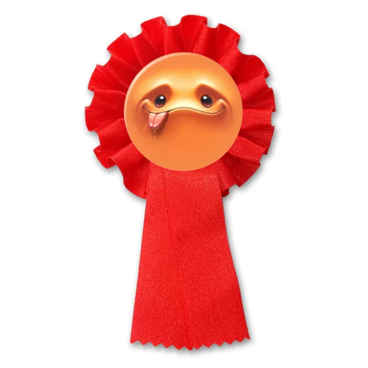 przypinka kotylion Buźka