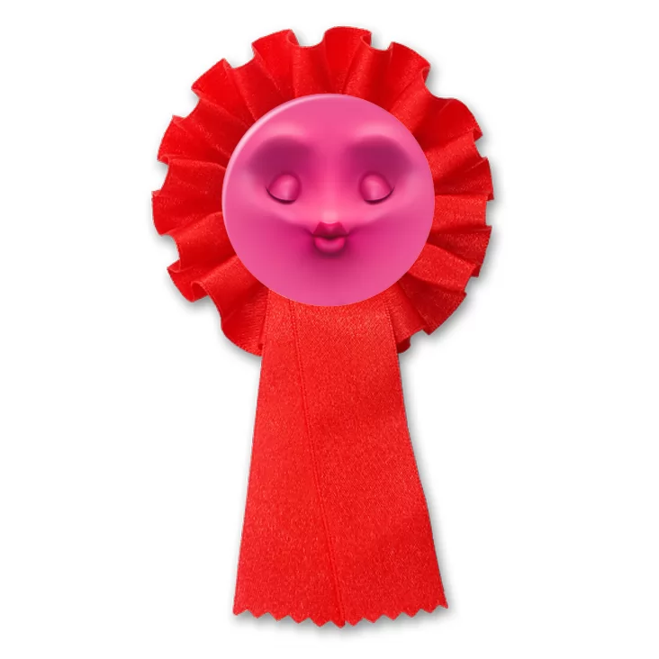 przypinka kotylion Buźka