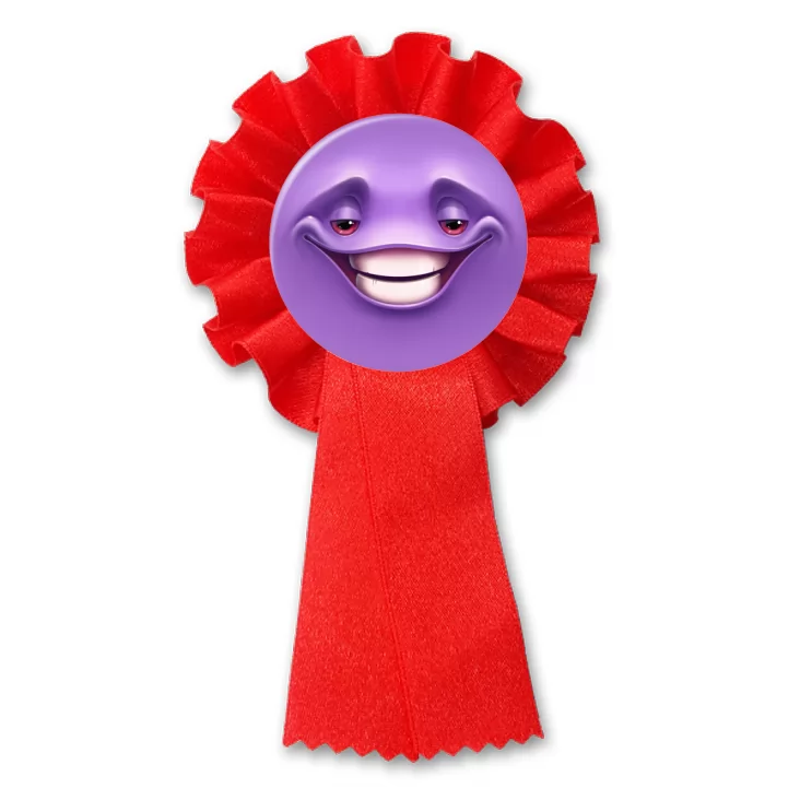 przypinka kotylion Buźka