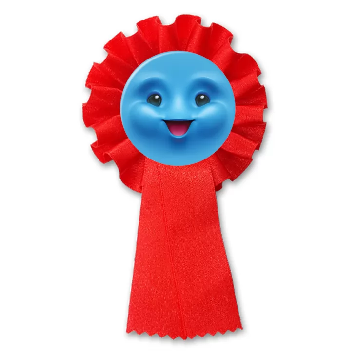 przypinka kotylion Buźka
