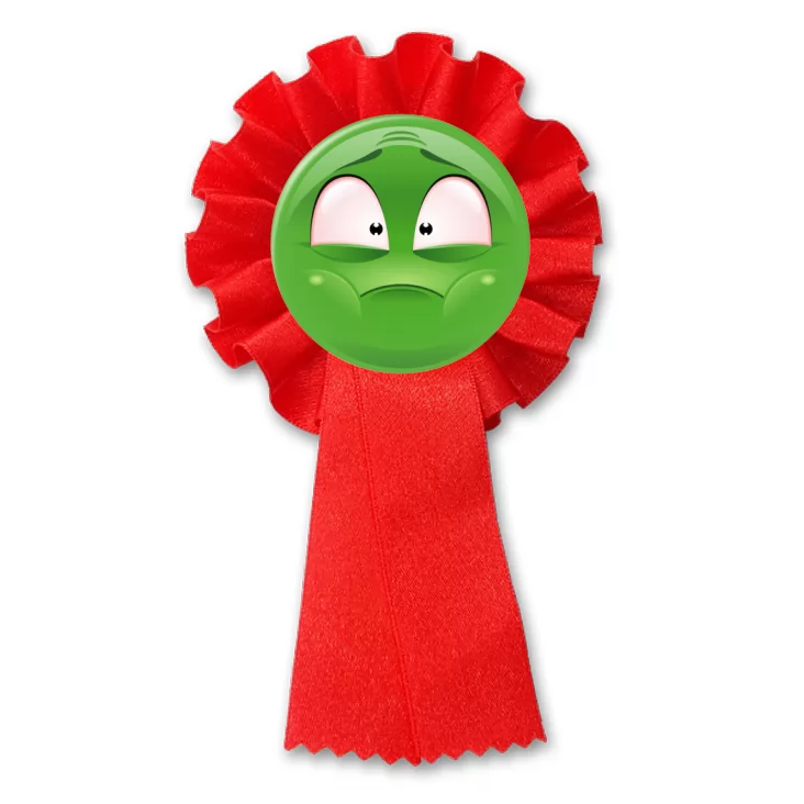 przypinka kotylion Buźka zielona