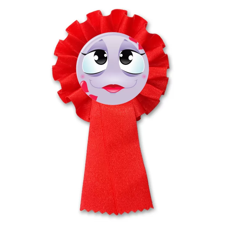 przypinka kotylion Buźka fioletowa