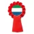 kotylion czerwony