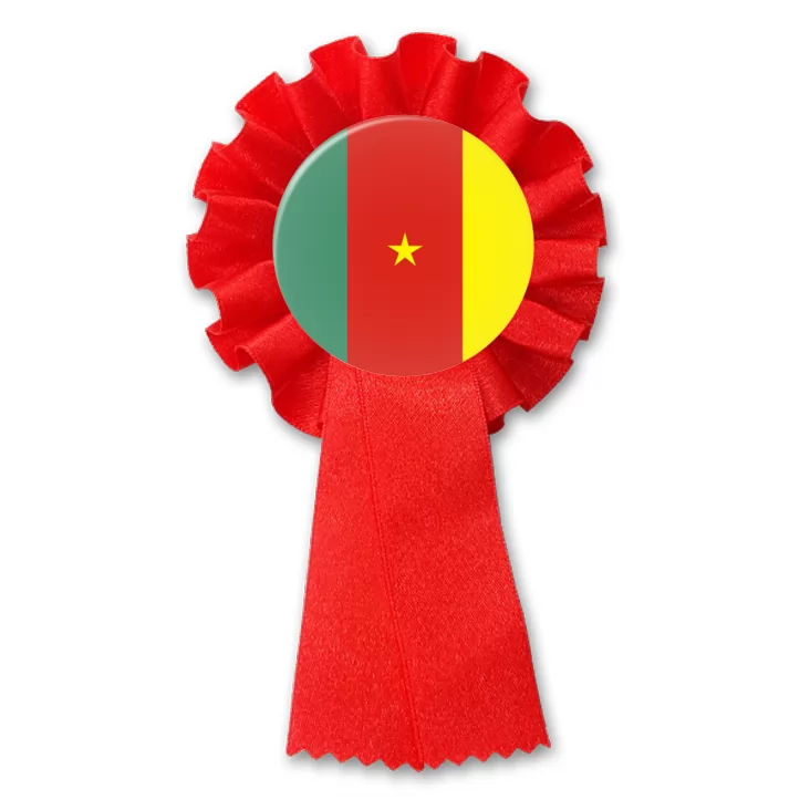 przypinka kotylion Flaga Kamerun
