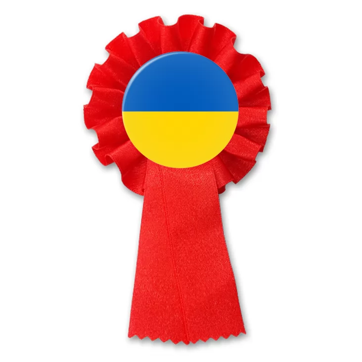 przypinka kotylion Flaga Ukraina