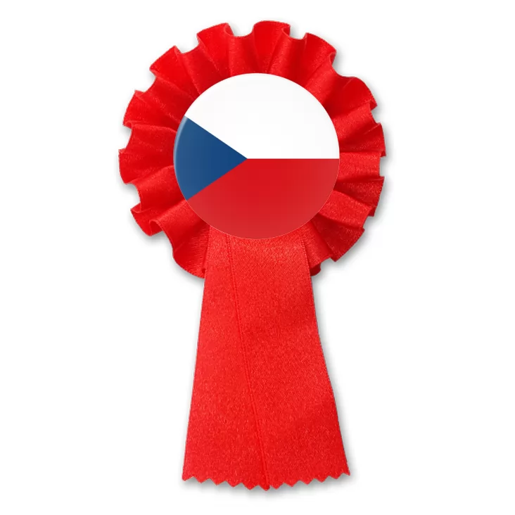 przypinka kotylion Flaga Czechy