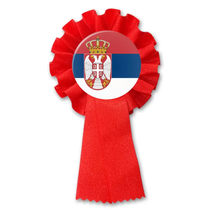 przypinka kotylion Flaga Serbia