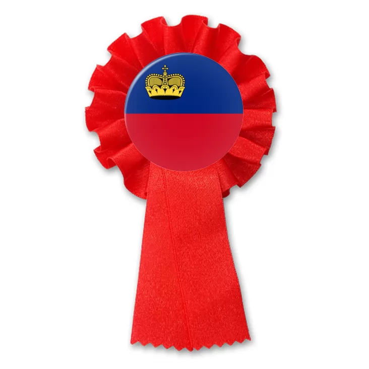 przypinka kotylion Flaga Liechtenstein