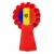 kotylion czerwony