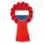 kotylion czerwony
