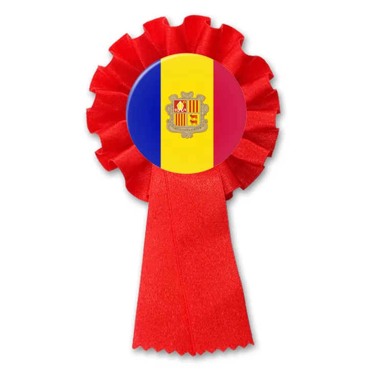 przypinka kotylion Flaga Andora