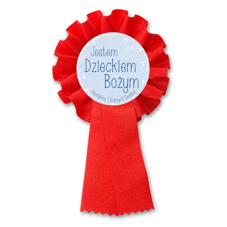 przypinka kotylion Jestem Dzieckiem Bożym