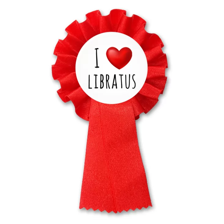 przypinka kotylion I love Libratus