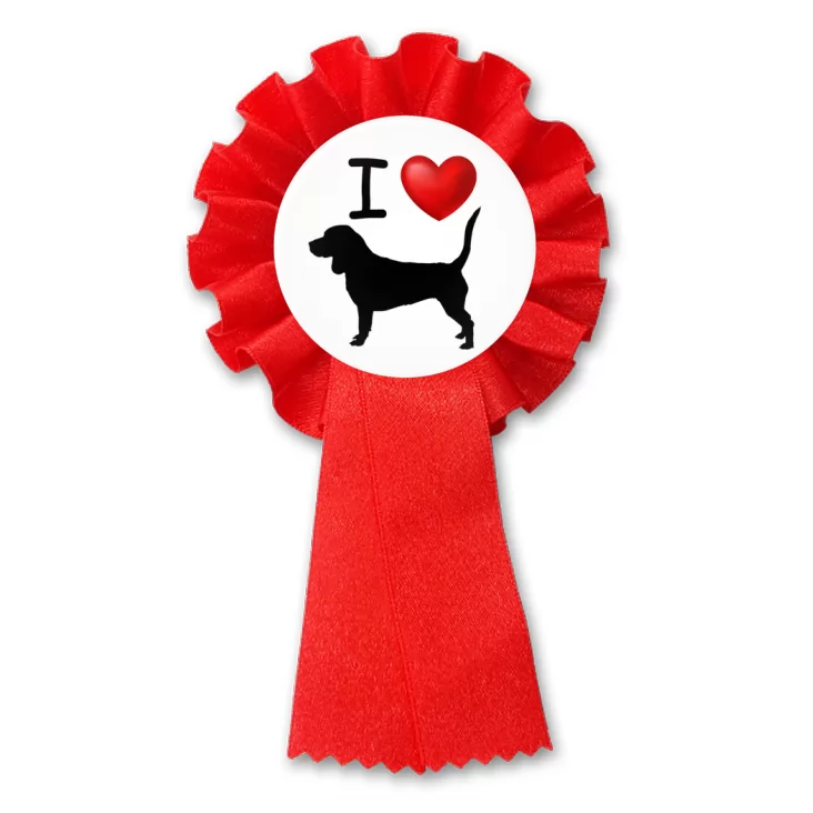 przypinka kotylion I love beagle