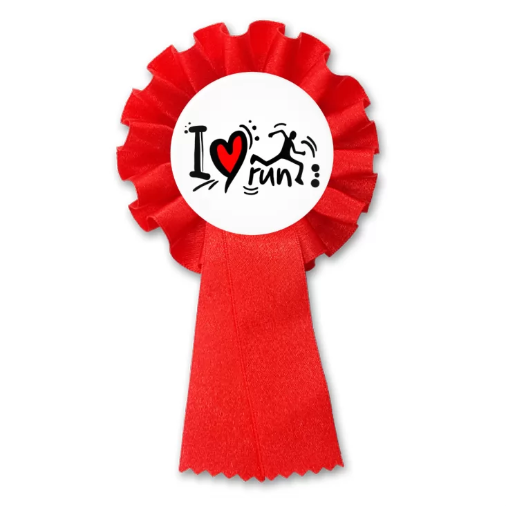 przypinka kotylion I love run