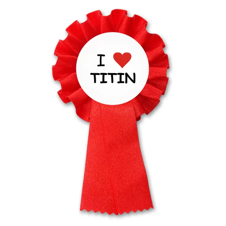 przypinka kotylion I love titin