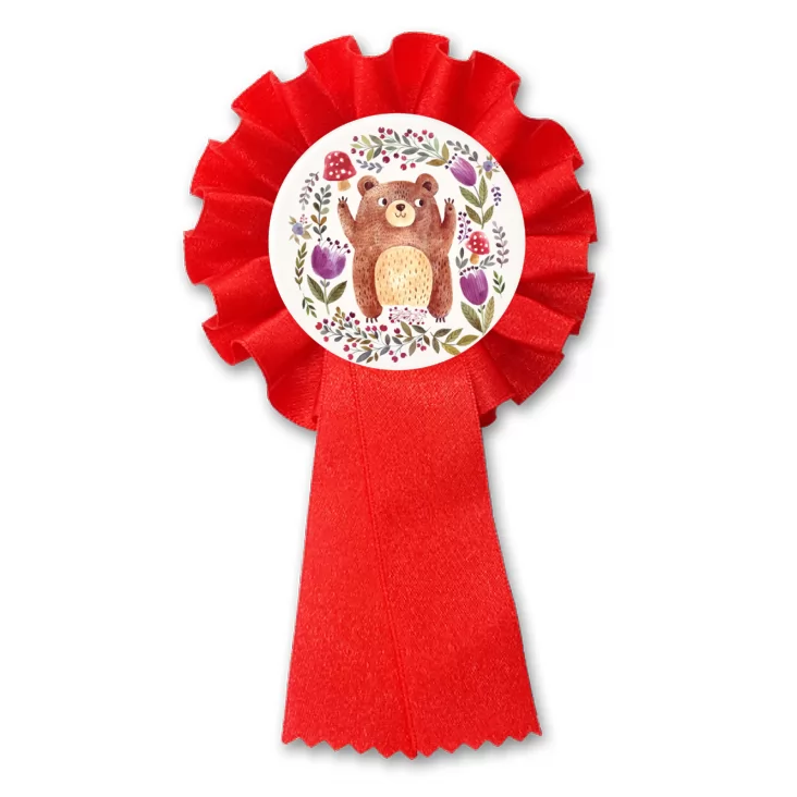 przypinka kotylion Miś