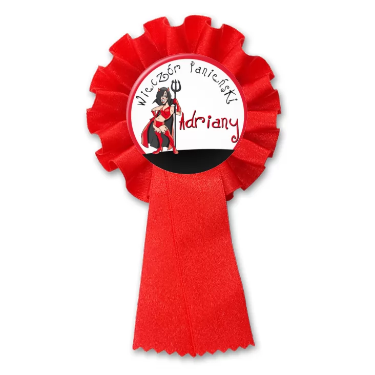 przypinka kotylion Wieczór panieński Adriany