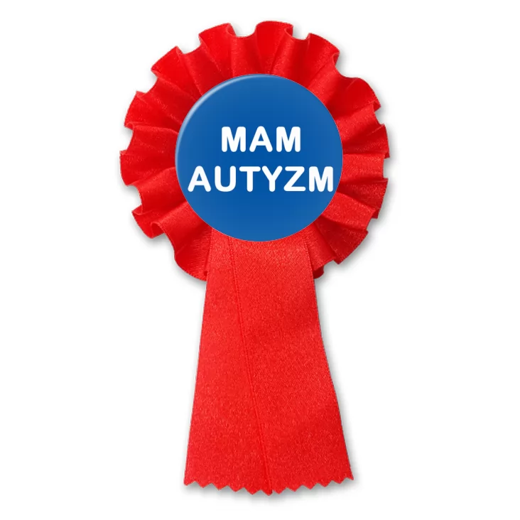 przypinka kotylion Mam autyzm