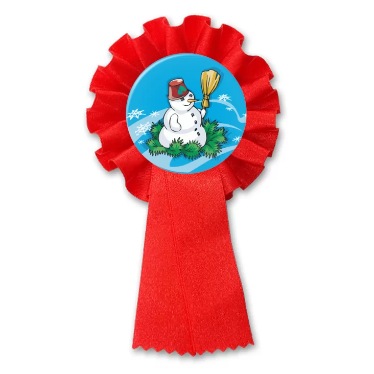 przypinka kotylion Bałwan