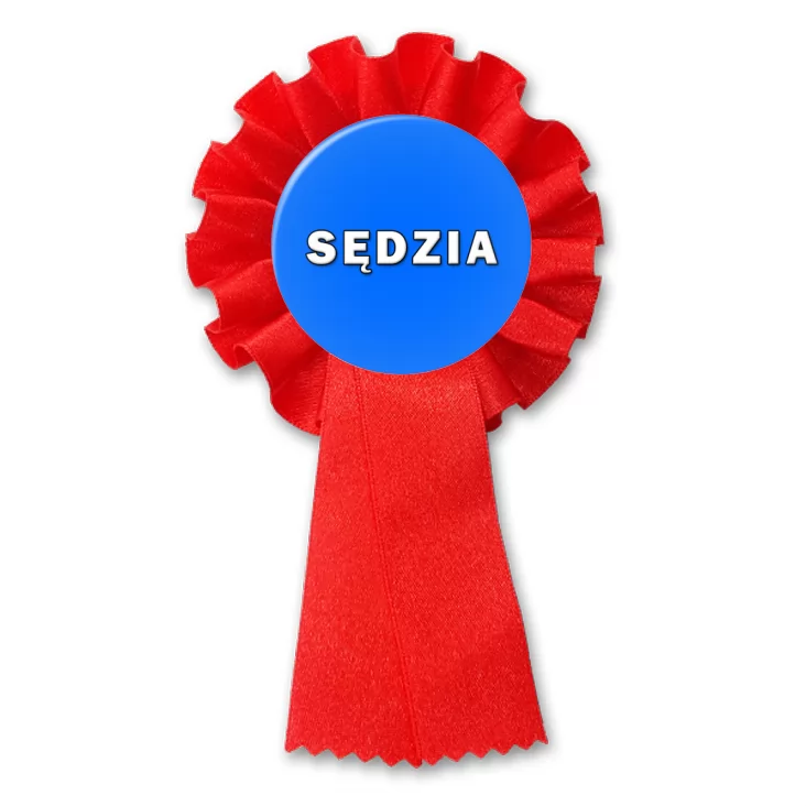 przypinka kotylion Sędzia
