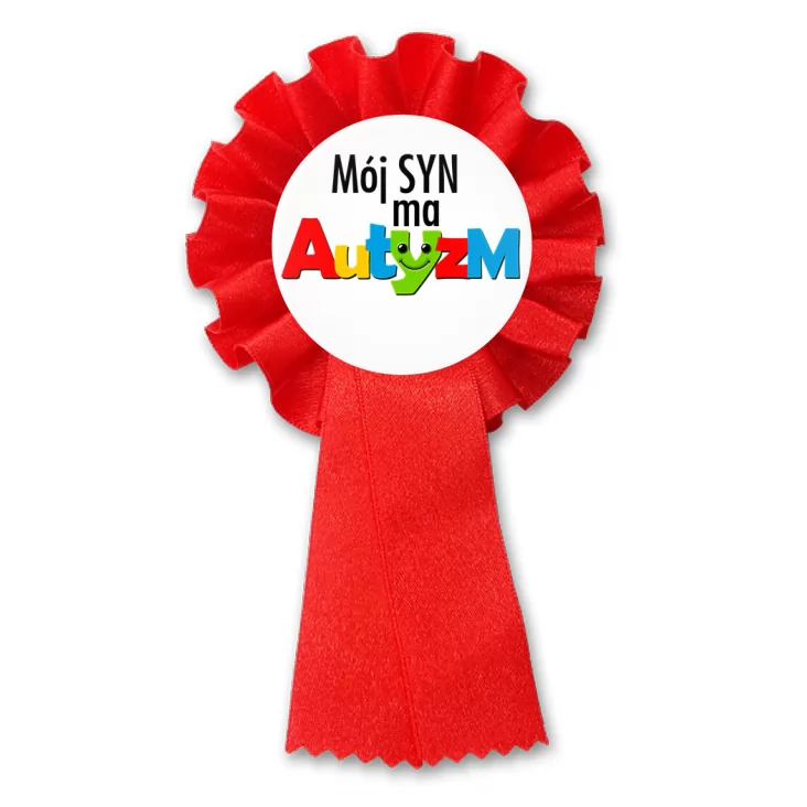 przypinka kotylion Mój syn ma autyzm