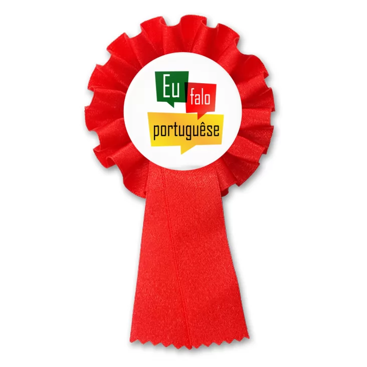 przypinka kotylion Mówię po portugalsku