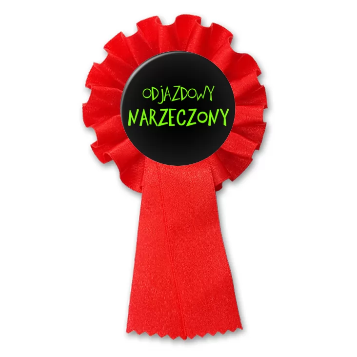 przypinka kotylion Odjazdowy narzeczony
