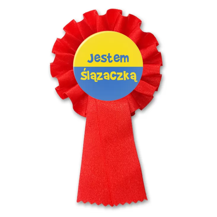 przypinka kotylion Jestem Ślązaczką