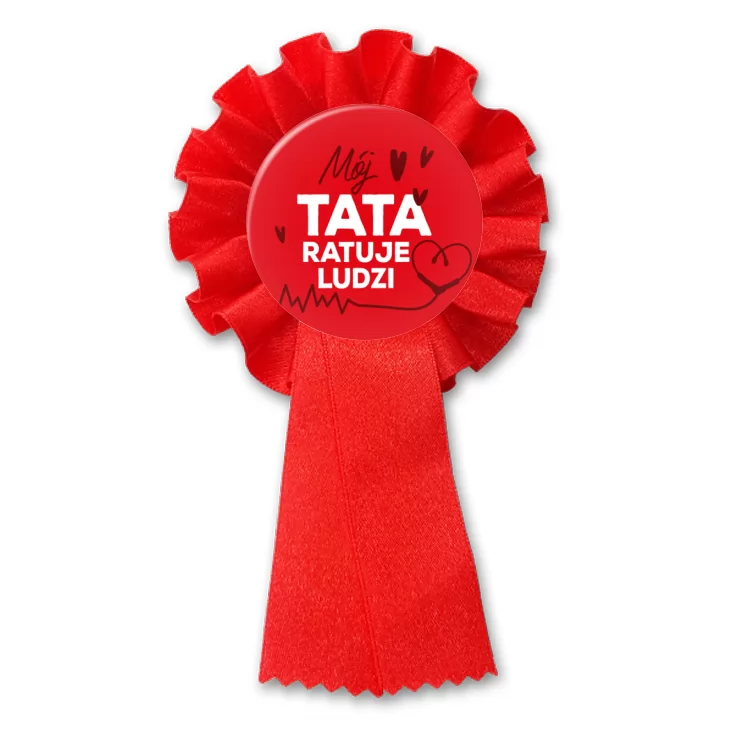 przypinka kotylion Mój tata ratuje