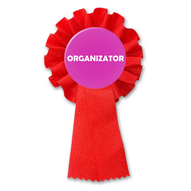 przypinka kotylion Organizator