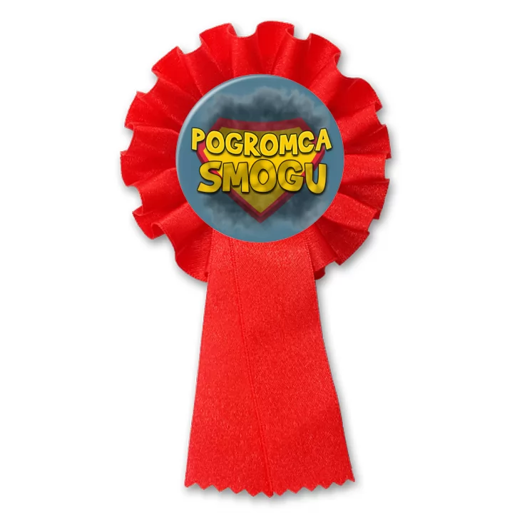 przypinka kotylion Pogromca smogu