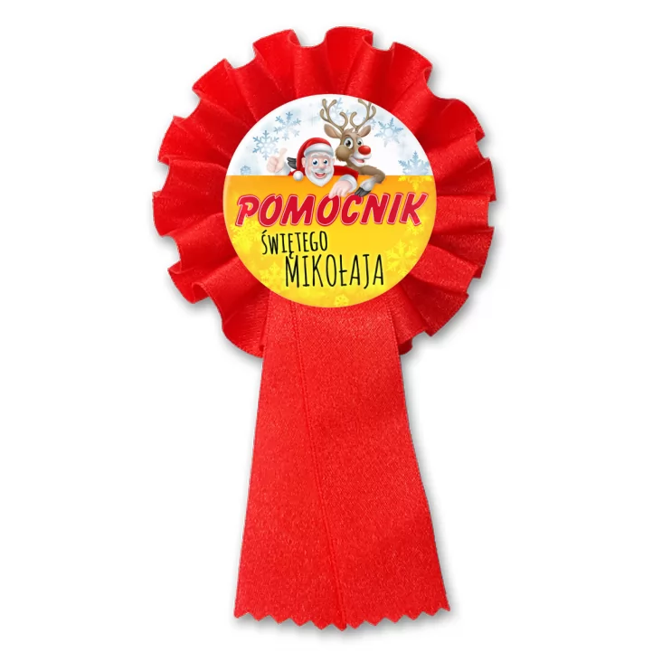 przypinka kotylion Pomocnik Świętego Mokołaja