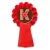 kotylion czerwony
